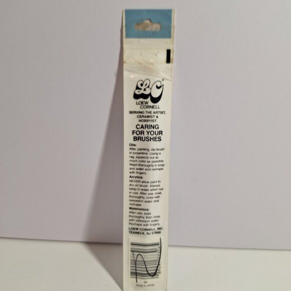 Vintage Loew Cornell 7300 Size 6 Flat Shader Synthetic Hair Brush All Media New - Picture 5 of 8